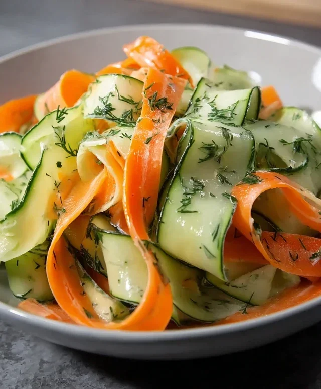 Carrot and Cucumber Ribbon Salad