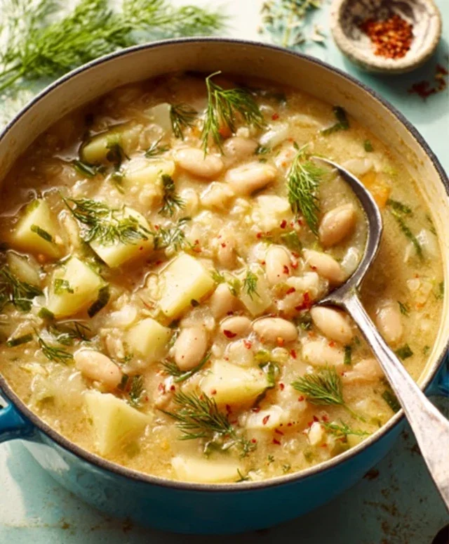 Lemon-Dill White Bean & Potato Soup
