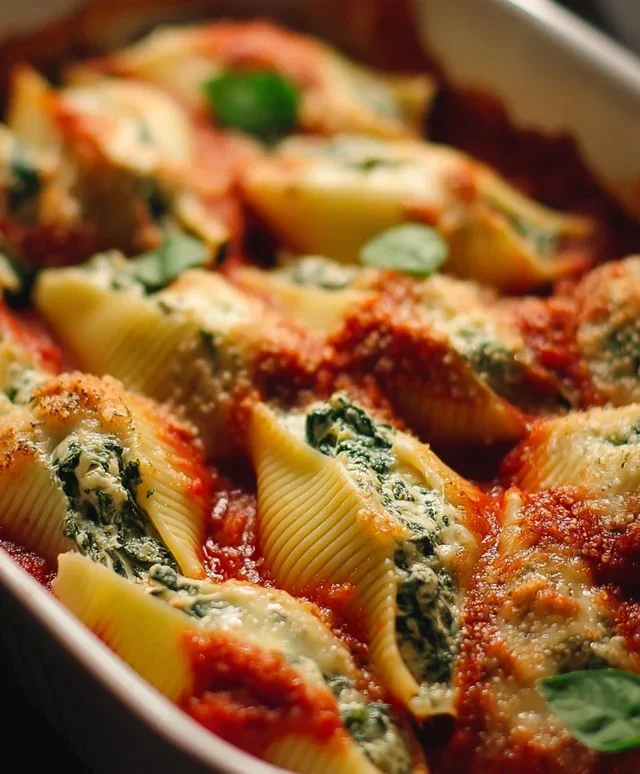 Spinach and Ricotta Stuffed Shells Recipe