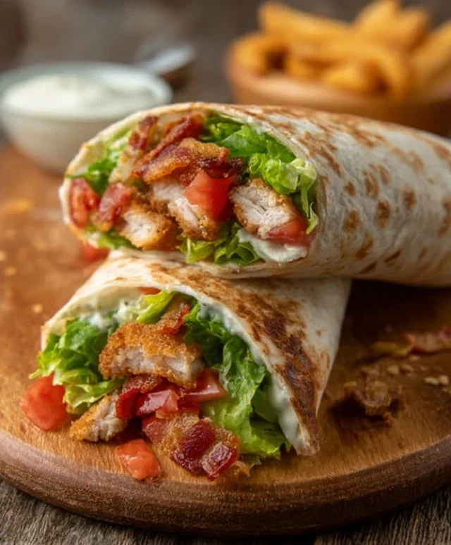 Crispy Chicken Beef Beef Bacon Ranch Wrap