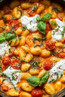 30 Minute Creamy Tomato Gnocchi with Burrata