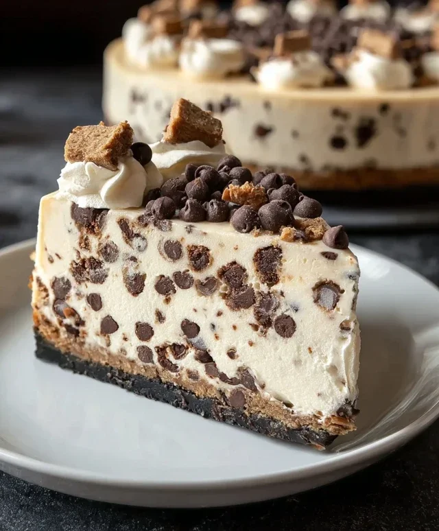 No Bake Cookie Dough Cheesecake