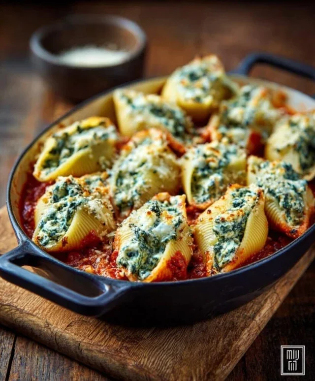 Spinach and Ricotta Stuffed Shells Recipe