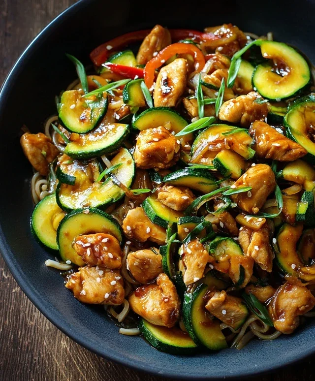 Chicken Zucchini Stir Fry