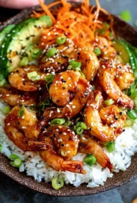 Honey Garlic Shrimp Bowls
