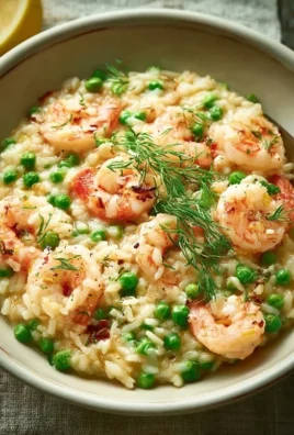 Shrimp Risotto with Peas